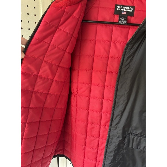 Polo Jeans Co. Ralph Lauren Nylon Lined Windbreaker Jacket Zip Logo Women's Lg - Picture 5 of 7